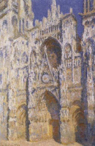 Claude Monet Rouen Cathedral in Brights Sunlight